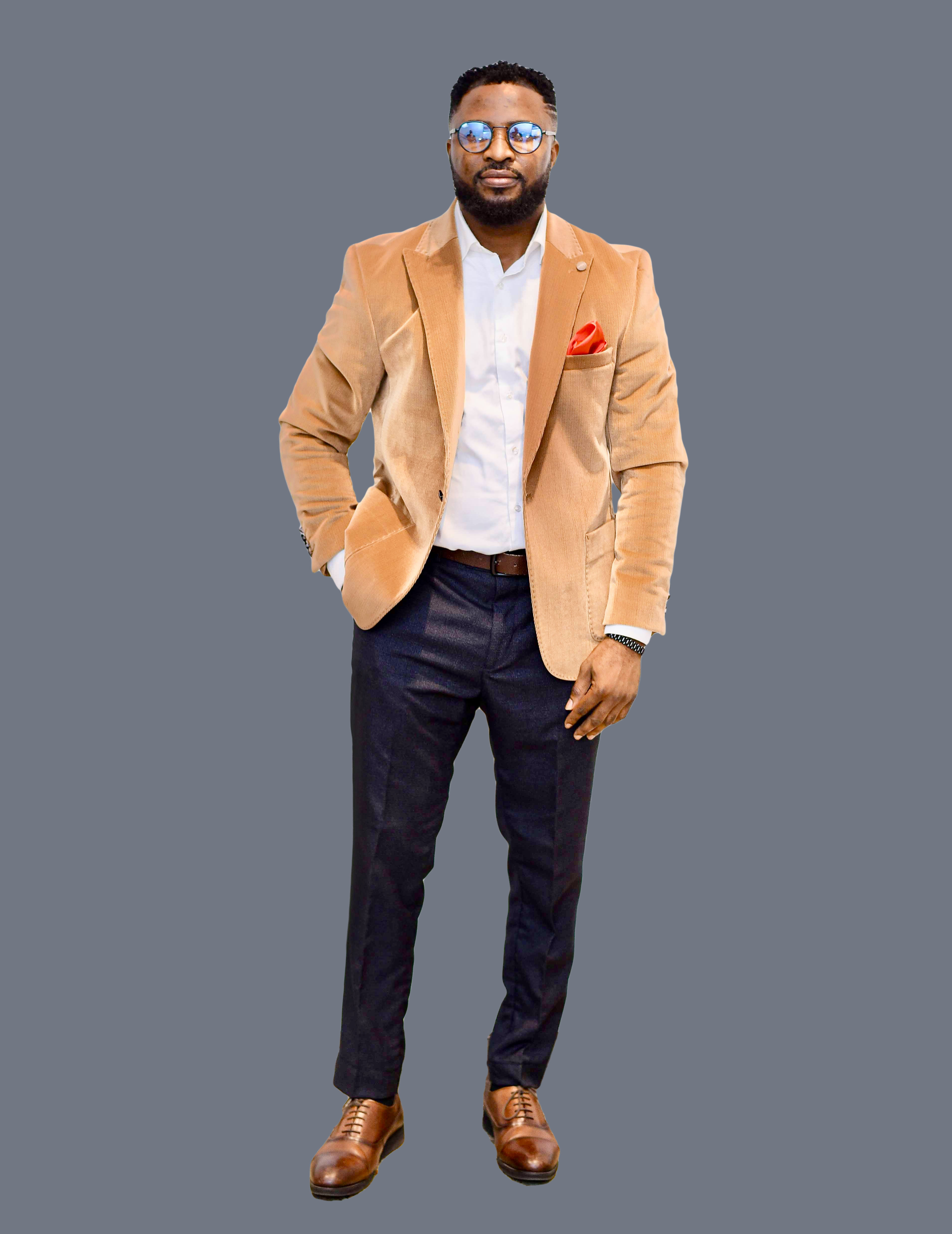 Portrait of a financial market analyst reviewing charts, representing Yemmie Olaleye at work